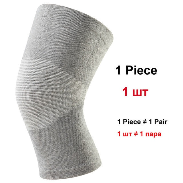 1 Pcs Knee Support Protector Leg Arthritis Injury Gym Sleeve Elasticated Bandage knee Pad Charcoal Knitted Kneepads Warm